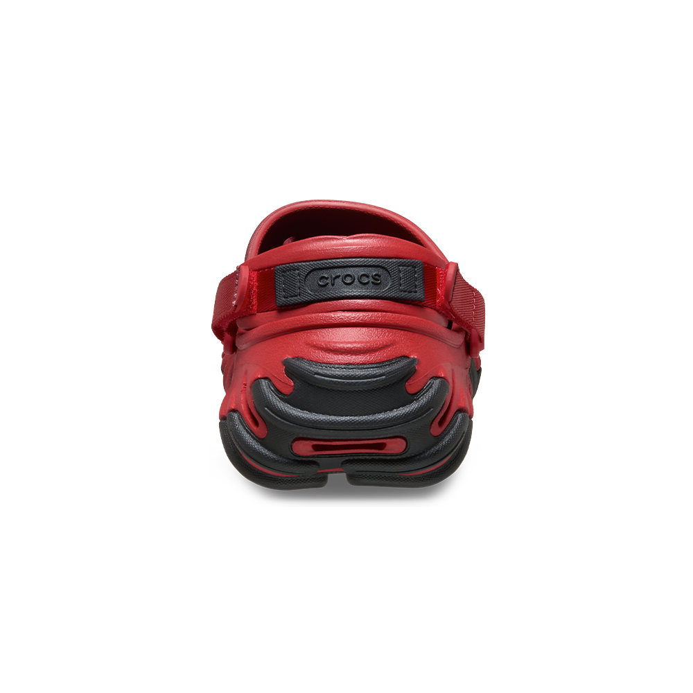 Classic Platform Denim Glitz Clog in Court Red