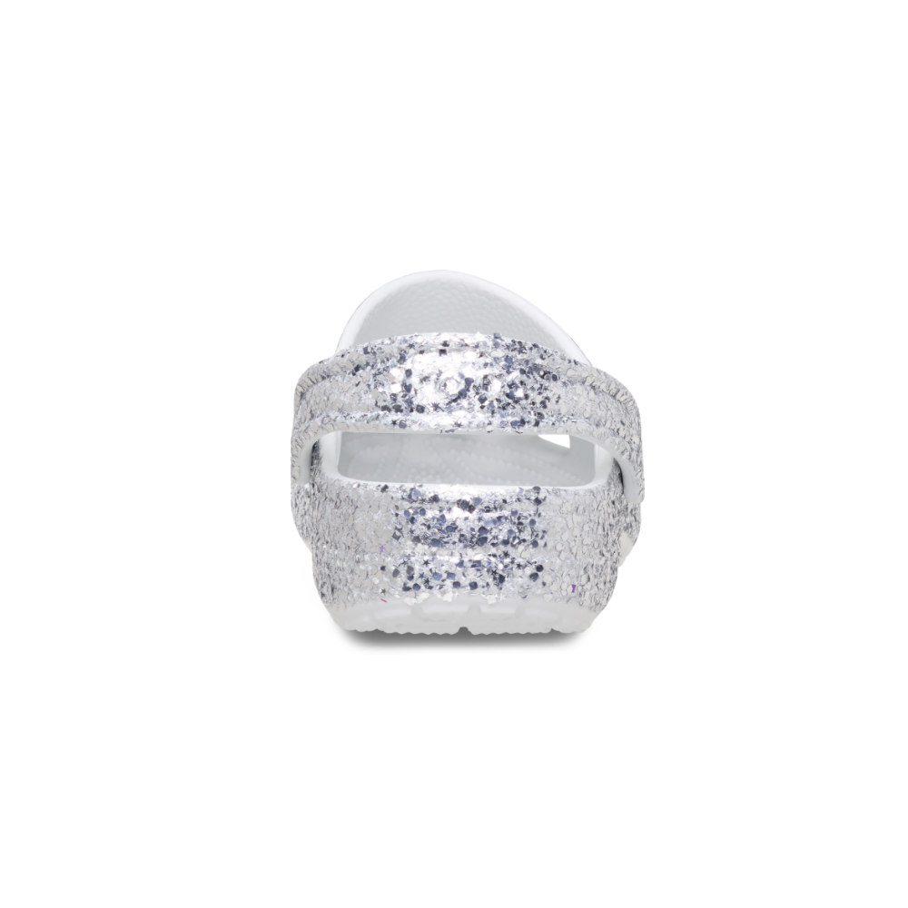 Kids' Classic Dazzle Glitter Clog in Silver