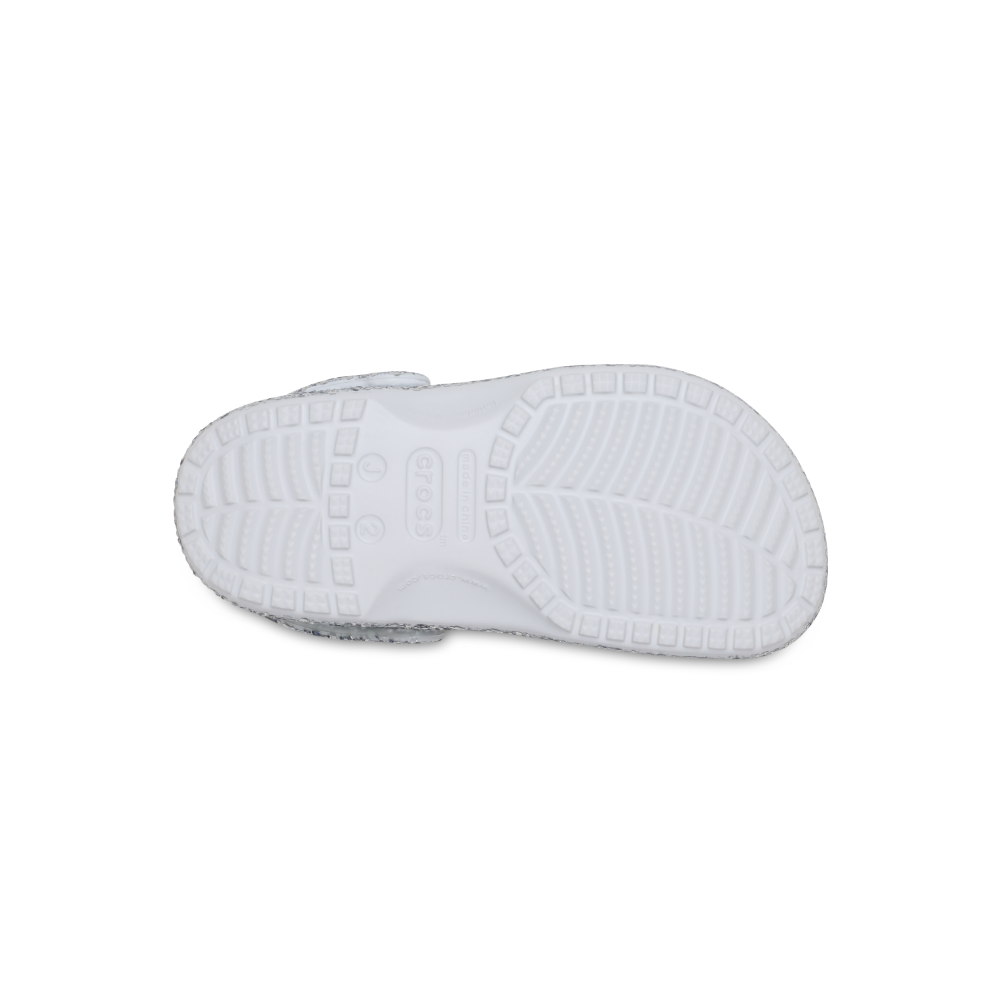 Kids' Classic Dazzle Glitter Clog in Silver