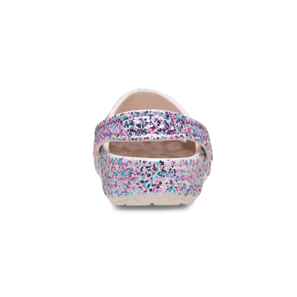 Kids' Classic Dazzle Glitter Clog in Cocoa Cream