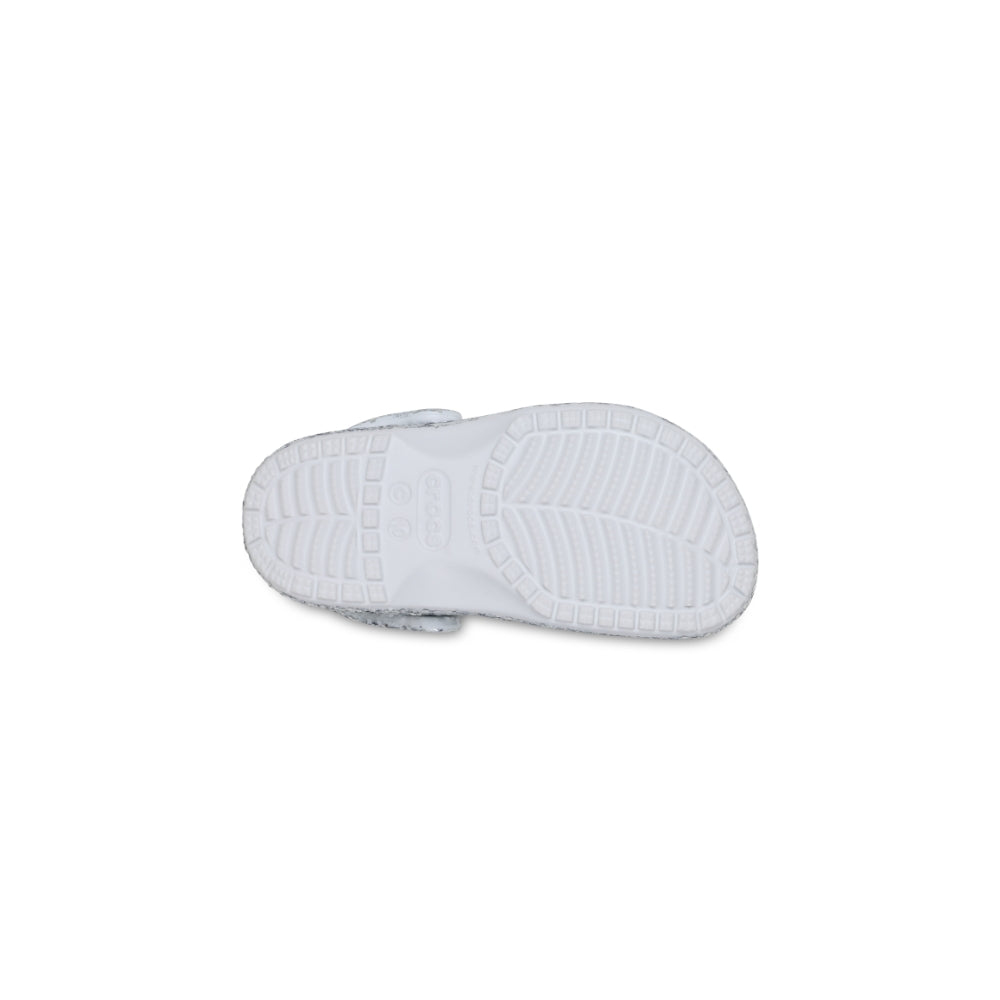 Toddler Classic Dazzle Glitter Clog in Silver