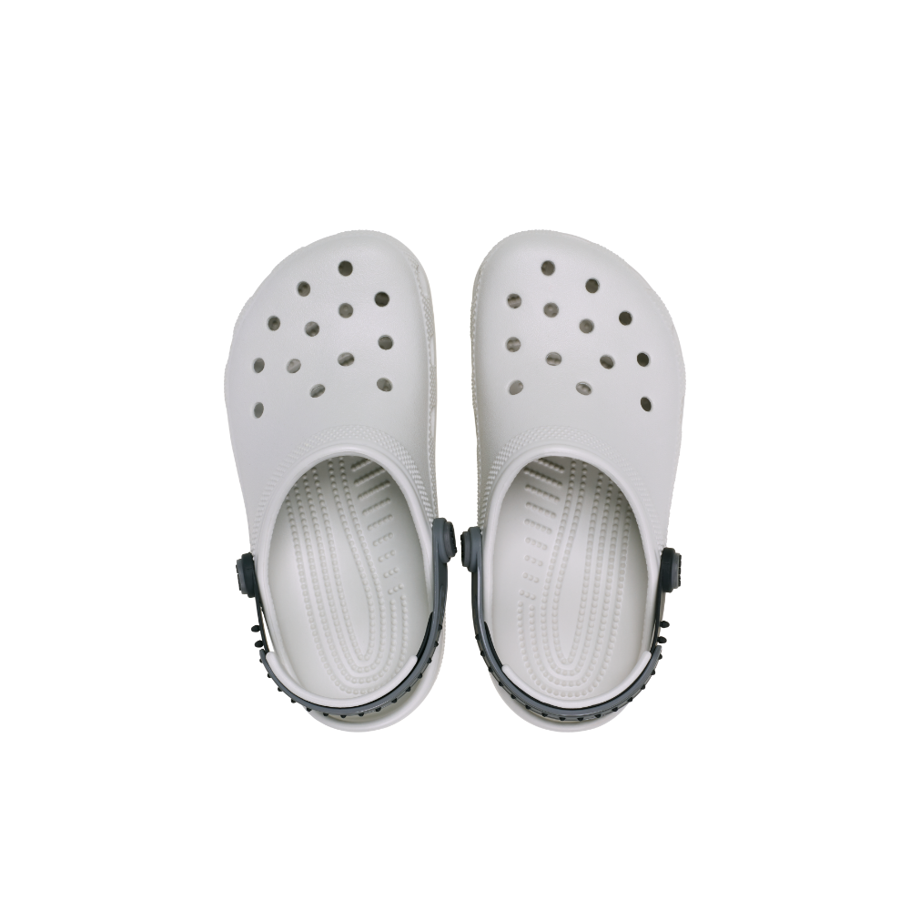 Kids' Classic Glow SnapBack Strap Clog in Glow Grey/Multi
