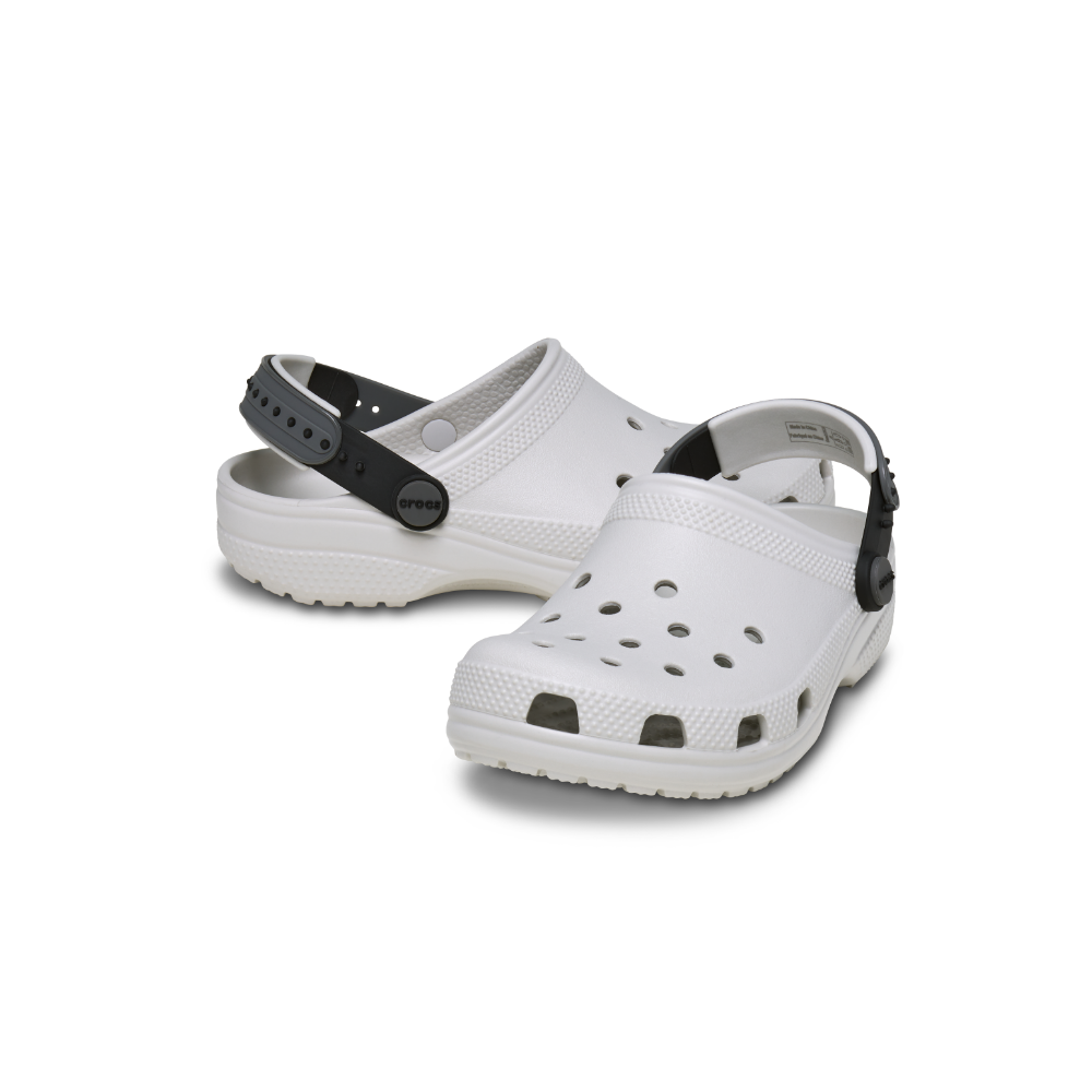 Kids' Classic Glow SnapBack Strap Clog in Glow Grey/Multi
