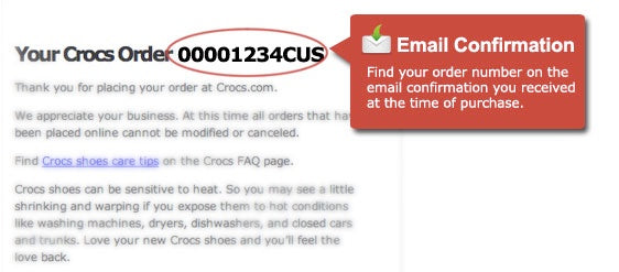Track Order – Crocs Philippines
