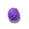 Purple Faux Mohair Puff 