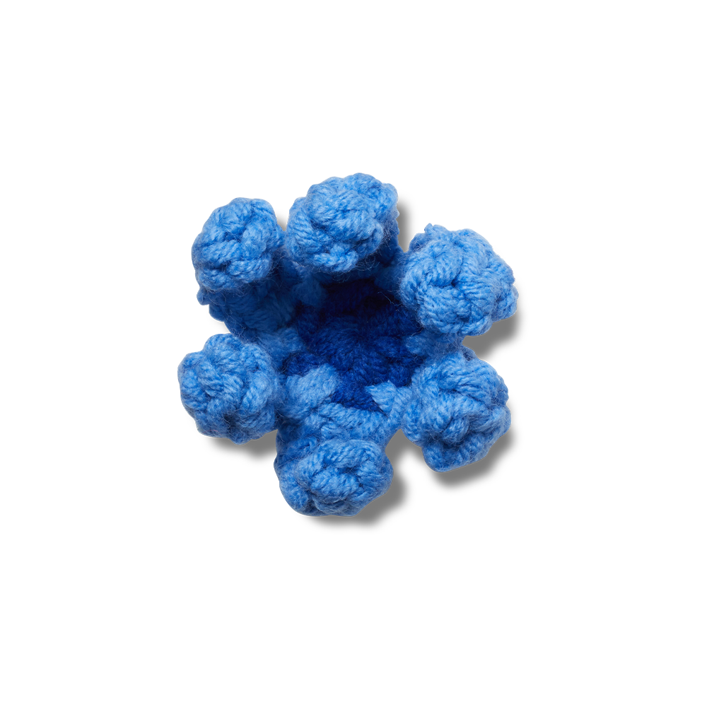 Blue Crochet Flower 
