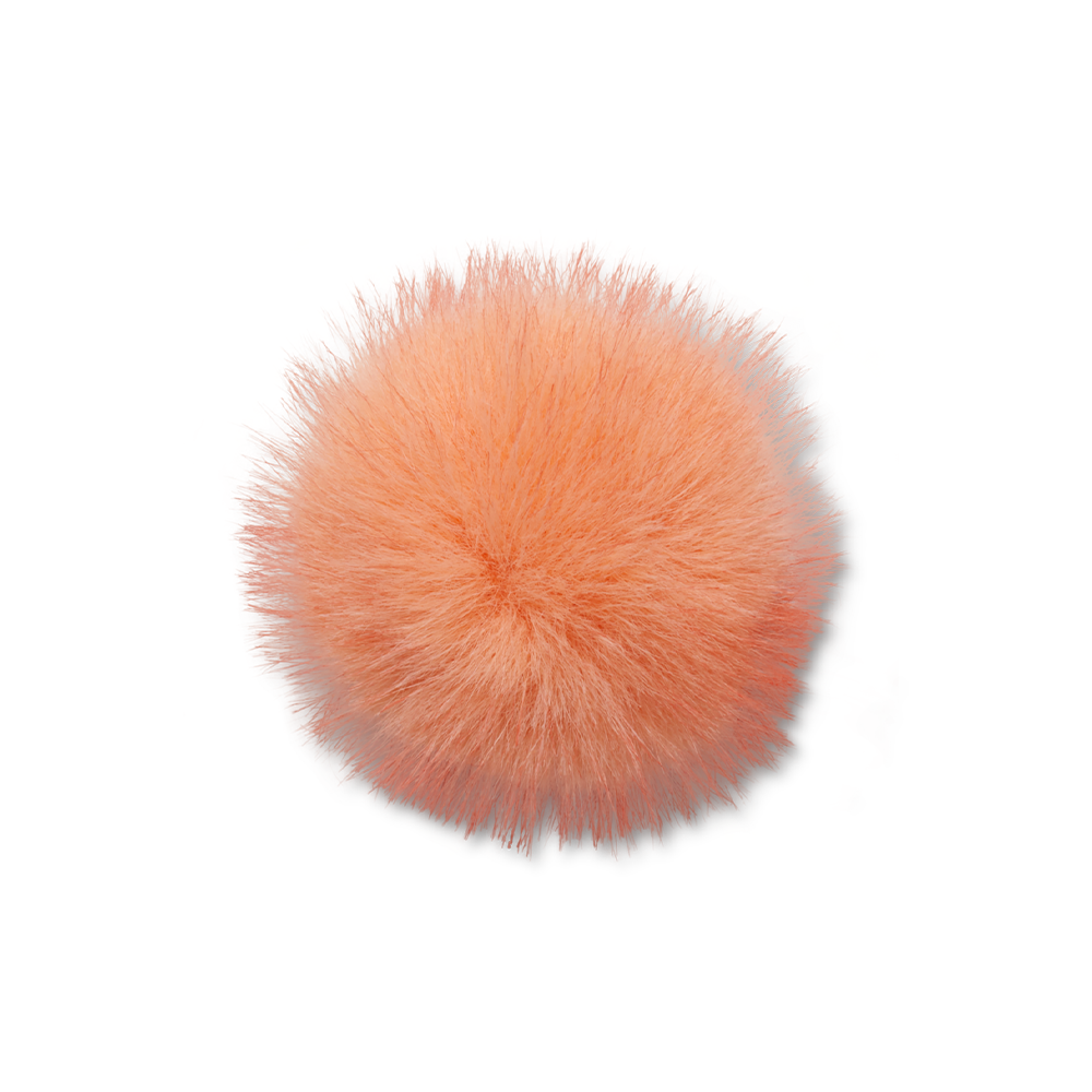 Orange Long Hair Puff 