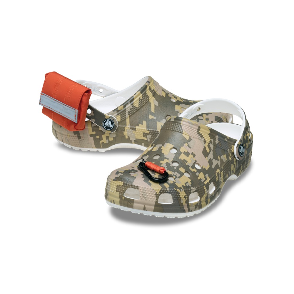 Classic Digital Camo Clog in White Camo