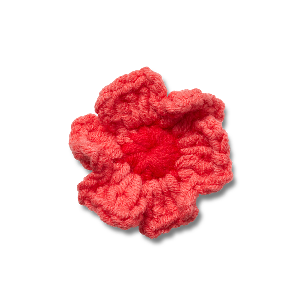 Jibbitz™ Charm Pink Crochet Flower