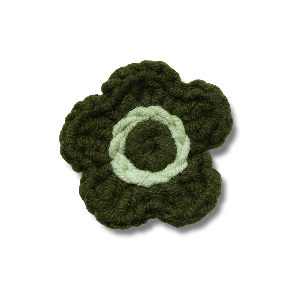 Green Crochet Flower 