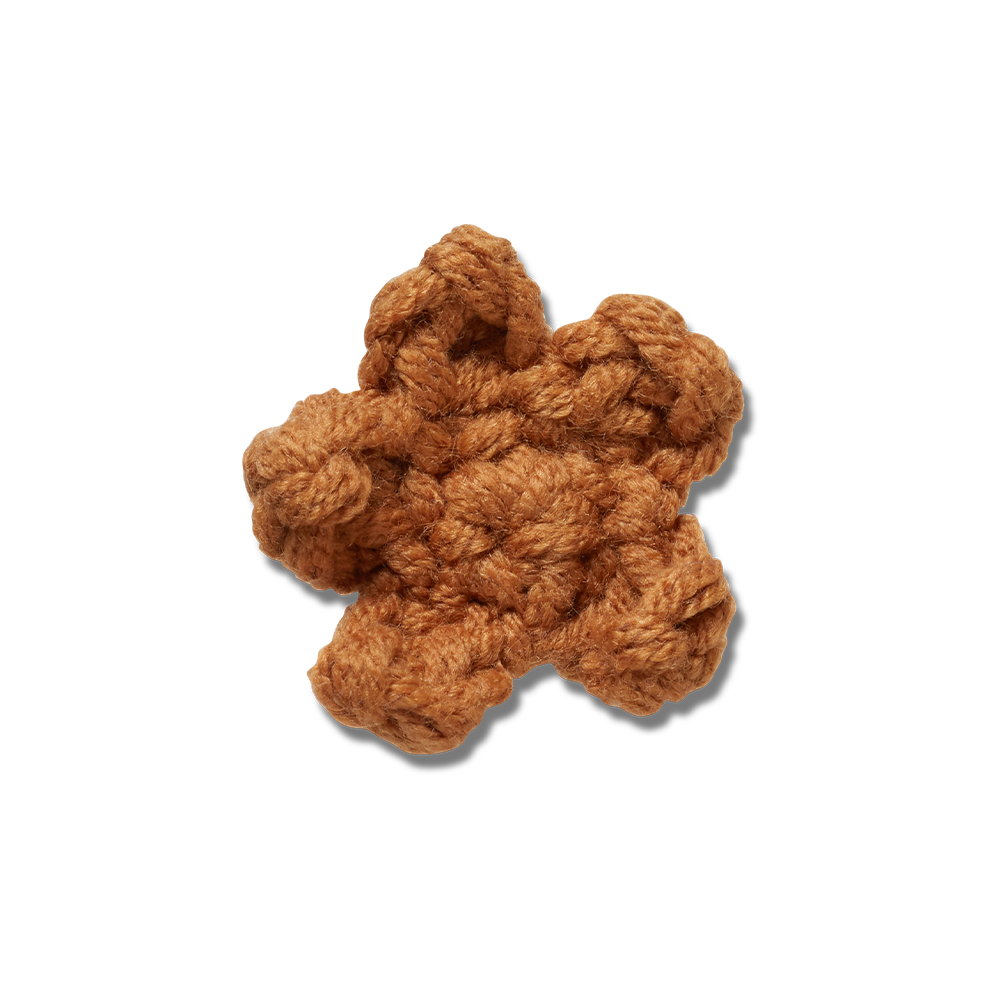 Crafted Crochet Brown Star 