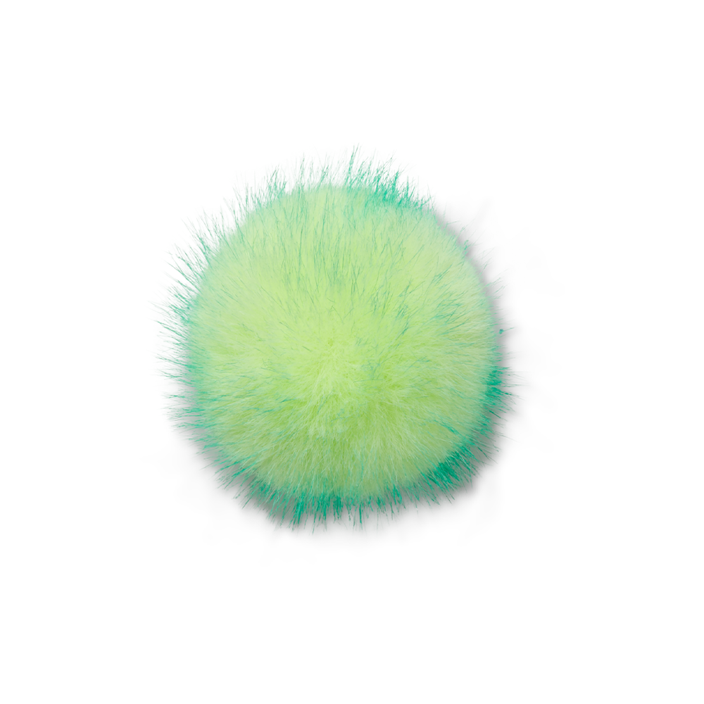 Green Long Hair Puff 