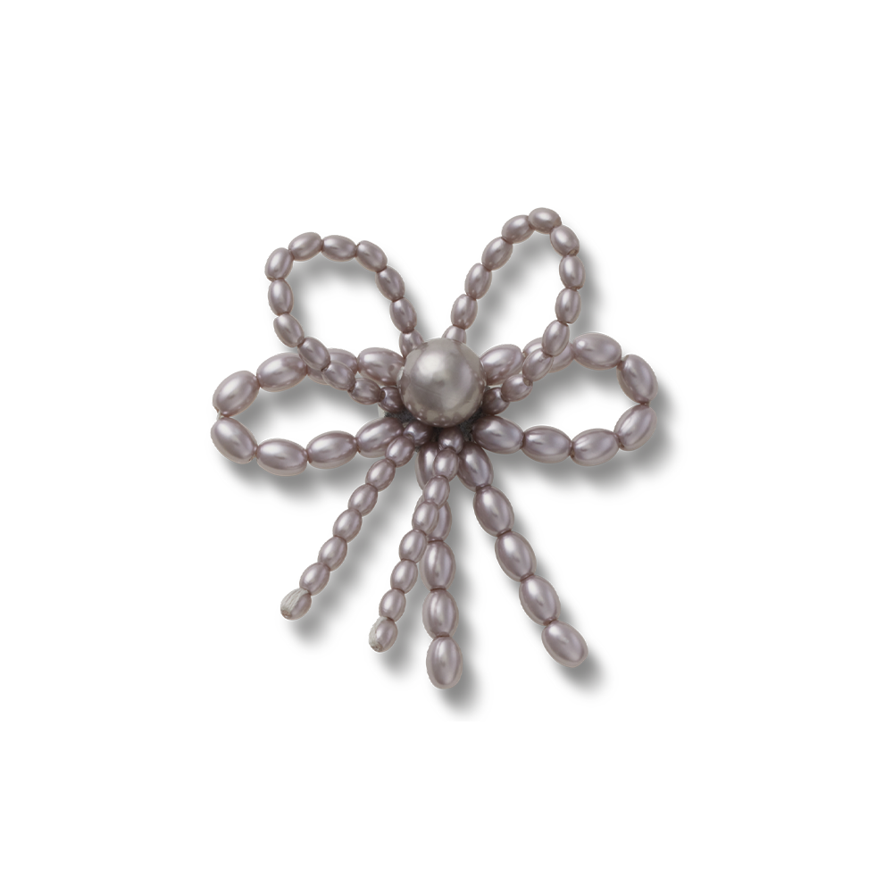 Black Pearl Beaded Bow 