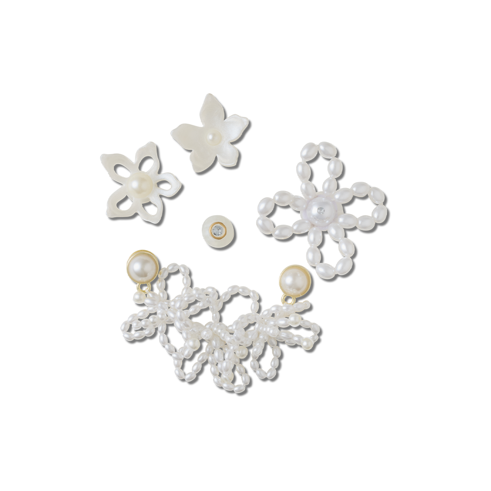 White Pearl Beaded 