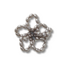 Black Pearl Beaded Floral 