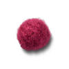 Magenta Faux Mohair Puff 