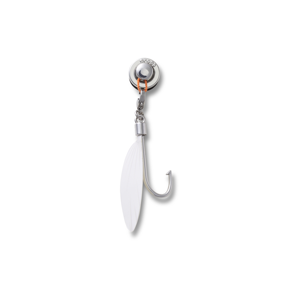 Jibbitz™ Charm White Fly Fishing Fly