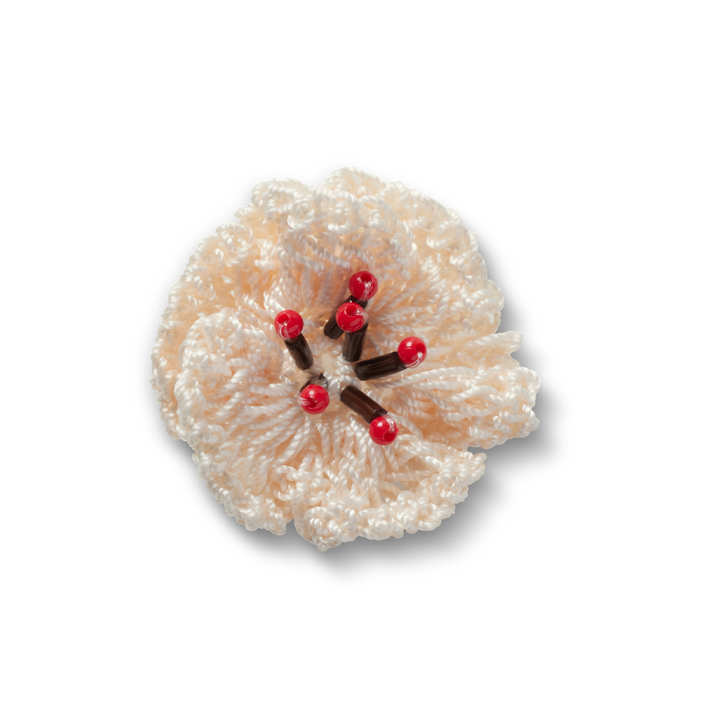 White Crochet Floral 