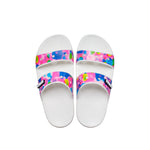 classic solarized sandal in white pink
