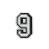 Jibbitz™ Charm B&W Number 9