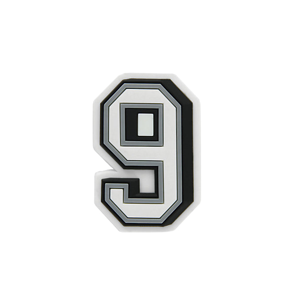 Jibbitz™ Charm B&W Number 9