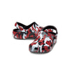 Classic Printed Camo Clog in Black Red