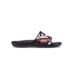 classic printed camo slide in black red
