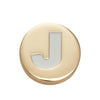 Jibbitz Charm Gold Letter J