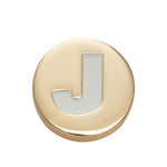 jibbitz charm gold letter j