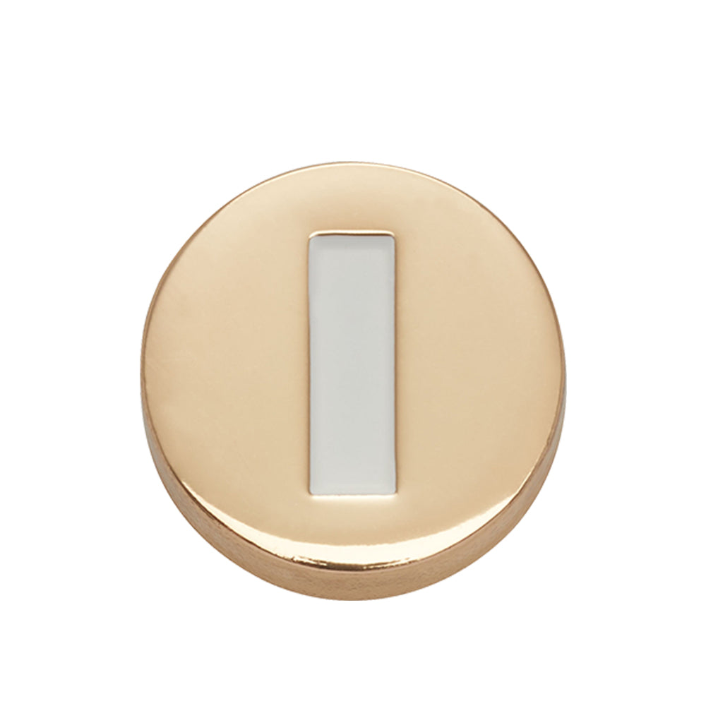 Jibbitz™ Charm Gold Letter I