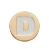 jibbitz charm gold letter d