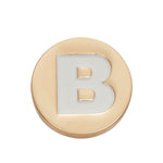 Jibbitz Charm Gold Letter B