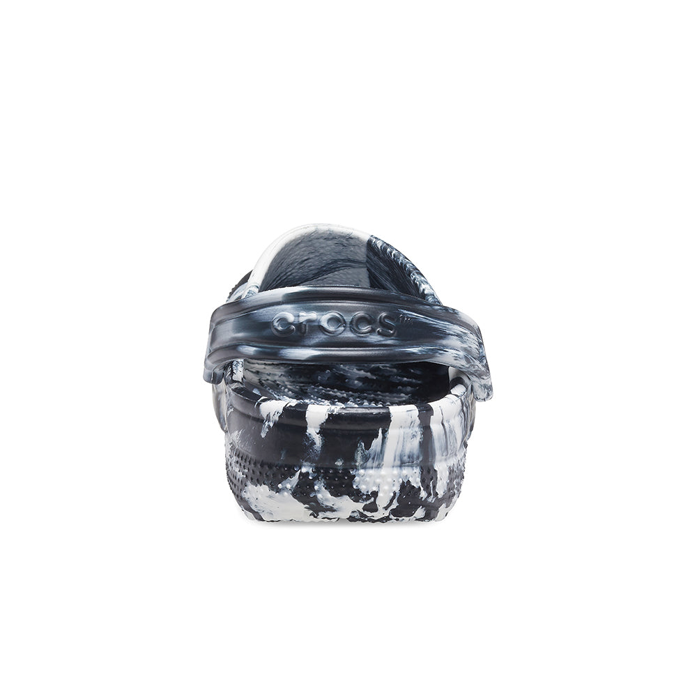 Classic Marbled Clog in White Black